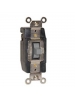 Leviton 1081-GY - 3 Amp - 24 Volt AC/DC - Toggle Double-Throw Ctr-OFF Momentary Contact Single-PoleAC Quiet Switch - Industrial Grade